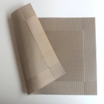 6/4 tk Ristk&uuml;likukujuline Lauaalus Restoran Pestav PVC Vastupidav S&ouml;&ouml;gilaua Kootud Matid Raam Teslin Ketas Kauss Alus Non-slip Pad 4 pieces