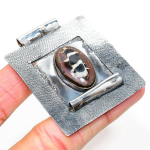 Mud Crack Fossil Handmade 925 Sterling Silver Gift Pendant 2.25 k6b46