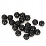 50 tk silikoonist kalastusp&auml;rl 6mm/8mm &uuml;mmargune plastikust ring helmed karpkala p&uuml;&uuml;givahendite tarvik 8mm(50pcs) must