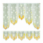 1TK Kardinad R&otilde;du V&auml;rviline Pastoraalne Kaarjas Volang Kardin T&uuml;ll Blokeeriv &Otilde;mblustega Kardinad Pits Kodukaunistus 150x80+150x30cm