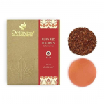 Octavius | Ruby Red Rooibos Tea - 100 Gm (50 Cups) | 100% Natural | Caffeine Free - Herbal Tea | Loose Leaf | Helps in Weight Loss