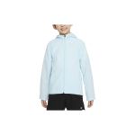 Nike Dri-Fit &uuml;hev&auml;rviline kapuutsiga lukuga jope lastele Glacier-Blue DO7095-474 S