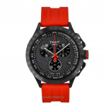 Tissot T-Race Vuelta Kronograaf Silikoonrihm Must sihver Kvartskell T135.417.37.051.04 100M Meeste kell must