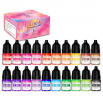 20 v&auml;rvi k&uuml;&uuml;nlav&auml;rvid Pigment l&otilde;hnastatud vedel v&auml;rvaine pigment k&uuml;&uuml;nla hallitusseente seep v&auml;rvimine k&auml;sitsi valmistatud k&auml;sit&ouml;&ouml; vaigu pigment