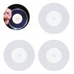 3 tk LED-iga helendavad alusalused, tassialused, valgusribad, akr&uuml;&uuml;l, peo joogialused, taustvalgustusega padjad, kodu, k&ouml;&ouml;gi dekoratsioon 3pcs White Light.