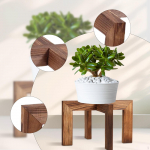 Puidust taimealus hoiuriiul bonsai mitmeotstarbeline lihtne lillepoti hoidik v&auml;ljapanek