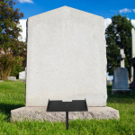 Grave Marker Stand Cemetery Plaque Holder Decoration Easy Installation to Use Heavy 41cmx20.5cmx25cm