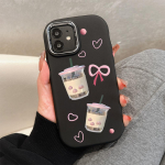 OPPO A16 A38 A57 A58 A74 A78 A98 jaoks Reno8T Reno13F jaoks Realme C25S C53 C65 jaoks multikas must kass h&otilde;bedase &auml;&auml;rega pehmest vedelast silikoonist kaitse&uuml;mbris OPPO A33 2020 valge