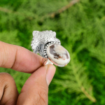 Emap&auml;eva m&uuml;&uuml;k 925 sterlingh&otilde;be ovaalne maap&auml;hklipuidu jaspis kivi lubaduss&otilde;rmus Adjustable