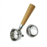 58mm Espresso masina puidust k&auml;epide Kohvimasina osa kohvitegemise kogemuse parandamiseks ja ergonoomilise disainiga A