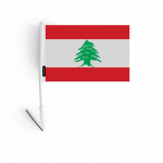 Drapeau adh&eacute;sif - Liiban - 14 x 21 cm - 5 t&uuml;kki - Pol&uuml;ester - L&eacute;ger - Recto/verso