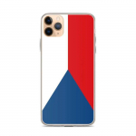 Coque iPhone &ndash; Drapeau Tch&eacute;quie &ndash; iPhone 11 Pro Max &ndash; Supp &ndash; Mitmev&auml;rviline &ndash; Vertikaalne
