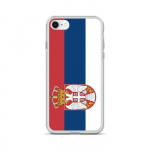 Coque iPhone &ndash; Drapeau Serbie &ndash; iPhone 6S Plus &ndash; Supp &ndash; Mitmev&auml;rviline &ndash; Vertikaalne