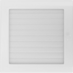 Ventilatsiooni kate 22x22 valge koos ruloodega