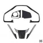 6 tk s&uuml;sinikkiust auto rooliraami kleebised trimm Honda Civic modifikatsioon t&auml;ielik interj&ouml;&ouml;r auto tarvikud stiil