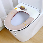 Armas lambaliha samet WC-istme kate padi Vannituba tualett-matid WC-padjad Pehmed paksendatud t&otilde;mblukuga pestavad tikitud k&auml;epidemega WC-istmekatted One Size&1Pc