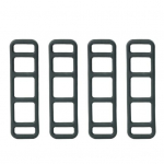 4 tk jalgratta silikoonrihm hea elastsusega purunemisvastane fikseeritud 3/5/6 auku tahavaate peegel jalgratta side k&ouml;iega s&otilde;itmise tarvikud B