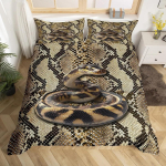 Madu Tekikate Python Voodipesu Komplekt Kingitus Teismelisele T&auml;iskasvanule, Vihmametsa Loom Madu Tekikate Metsloomad Roomajad Tekikate EU Single(135x200cm) black