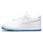 Nike Air Force 1 07 LX UV-reaktiivse Swooshiga naiste tossud Valge University-Blue DA8301-101 36.5