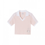 Adidas Originaalid Cherry Blossom Limited Edition Floral Print Sports Casual Polo naiste topsid, kreem IP3757 XXS