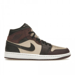 Air Jordan 1 Mid SE Paris YMCA Meeste Tennised Pruun Samet-Pruun Maa FZ4359-200 44.5