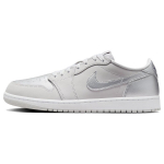 Air Jordan 1 Retro Low OG Metallic Silver Meeste tossud Hall Neutraalne Hall Valge CZ0790-002 47.5