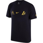 Nike X NBA Los Angeles Lakers vabaaja l&uuml;hikeste varrukatega T-s&auml;rk meestele must FN2007-010 XS