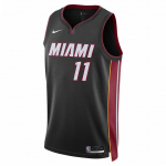 Nike Icon Classic Miami Heat Icon Edition 2022/23 T&auml;htede ja numbrite tr&uuml;kiga pusa Varrukateta Korvpallivorm Meeste vorm Must DN2011-017 2XL