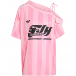 Adidas Originals SS25 &Otilde;lalt V&auml;ljas Jersy Mood Mugav L&uuml;hikeste Varrukatega Jalgpallis&auml;rk Naiste Topid Roosa Heleroosa KD2277 L