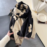 Luksuslik talvine sall naistele ka&scaron;miir soe pashmina br&auml;nd foulard naiste sallid keep paks pehme Bufanda poncho sallid stool gray