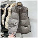 L&uuml;hike puuvillane vest Naiste kevad-s&uuml;gis-talvine avar v&auml;lisjope Naiste soe vest Camisole jope Cardigan Plus Size M beež