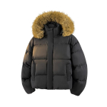 Kapiga Puuvillane Jakk Mehed Naised Paks Karvane Krae Leivajope Talvine L&uuml;hike Parka &Uuml;ler&otilde;ivad Puuvillane Jakk S gray