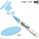 Graph'it shake 5 mm Marqueur peinture Graph'it Shake &agrave; base d'eau, - Couleur : Bleu ciel - Code : 7125 - Pointe : large - ous