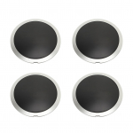 4 tk Ratta Rummu Kate 68078419AC K&otilde;rge K&otilde;vadusega Keskrummu Kate Kroomitud &Auml;&auml;risega Asendus FIAT 500 2007 kuni 2019 White Circle White Letter