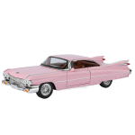1/24 m&otilde;&otilde;tkava Cadillac Eldorado 1959 metallist survevalu retroauto mudel heli ja valgusega tagasit&otilde;mmatav poisi kingitus kaunistus Halloweeni m&auml;nguasjad roosa