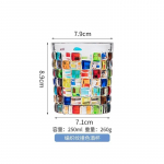 Euroopa stiilis k&auml;sitsi maalitud vitraažist kommipurgid, kootud mustriga puuviljavaagen, kontrastne vaas, maalitud mahlipokaal, viskiklaas 1pcs