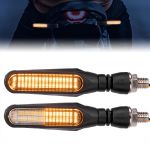 KEMIMOTO Suunatuli, Mootorratas, LED, Suunatuli, E-m&auml;rgis, S&otilde;iduki &uuml;levaatusega &uuml;hilduv, J&auml;rjestikune suunatuli set of 2