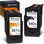 ATOPolyjet Replacement PG-560XL CL-561XL Cartouche d'encre pour Canon PG 560 CL-561 XL pour Canon Pixma TS5350 TS7450 TS5351 TS53481