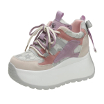 Moodsad 10CM S&uuml;gisesed Paksud Tennised Moodsad Naiste Kingad Hingavad Naiste Spordijalatsid Vabaaja Platvorm Tennised Naine Zapatillas De Mujer 39 lilla