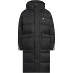 Adidas Originals S&uuml;gis/Talv 25 Pikk Puhvjakk Kolm Triipu Soe L&otilde;tv Pardi Udusulega Kapuutsiga T&otilde;mblukuga Pikk Puhvjakk Unisex &Uuml;ler&otilde;ivad KC2564 XL black