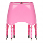 Naiste lakknahast sukahoidja Seksikad sukahoidjad reiek&otilde;rguste sukkade jaoks 3XL roosa