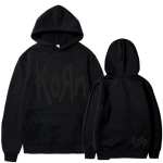 Korn Rock B&auml;ndi Kirjaga Huppar Meeste Naiste Hip Hop Harajuku Hupparid Vabaaja K&otilde;rge T&auml;nav Sviiter S&uuml;gis Talv Unisex Hupparid L black