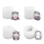 New Creative cartoon three-dimensional silicone mold ins wind thickened cat fondant mold cake glue mould E