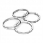 For Car Hub Centric Rings Wheel Bore Spacer 4pcs 73.1 to 56.1 mm Aluminium Alloy