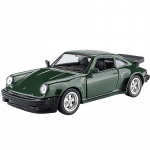1/36 Porsche 911 Turbo 1987 Autokujuline M&auml;nguasi Sulamist Valatud Retro S&otilde;idukimudelid T&otilde;mmatav Miniatuursed Kingitused roheline
