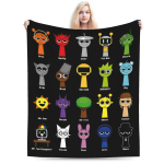Sprunki Tegelased M&auml;ng Sametine Viska Tekk Tekid Voodi jaoks V&auml;listingimustes Soe Tekk 150x125cm 60x50in