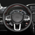 ized Car Steering Wheel Cover Microfiber Leather For Subaru Legacy XV 2015-2017 Outback 2014-2017 Forester 2015-2018 Black Thread