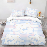 Multikas Tekikate Cinnamoroll Kodu Padjap&uuml;&uuml;ride Komplekt T&auml;iskasvanute Magamistuba Laste Tekk Voodipesu 90X200cm