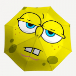1 tk SpongeBob Automaatselt Kokkupandav Vihmavari, Automaatselt Kokkupandav Vihmavari 8 Kodaraga, Mugav V&auml;litingimustes Kasutamiseks 070