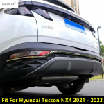 Auto tagumise alumise kaitseraua liist udutule lambi kulmukaane kate Sobilik Hyundai Tucson NX4 jaoks - Roostevabast terasest tarvikud